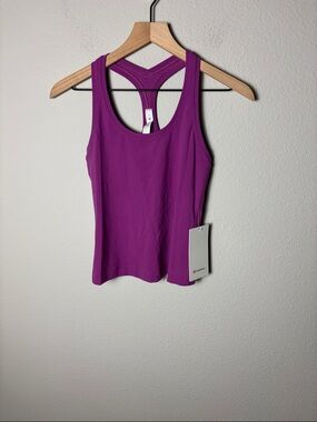 NWT Lululemon Cool Racerback Short Tank Top *Nulu Vivid Plum W1CWGS